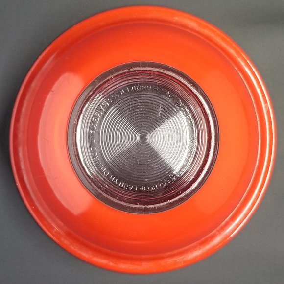 PYREX 322 1L Red Mixing Bowl Clear Bottom Vintage 1980s [ 1st of 2 ] - Picture 2 of 10